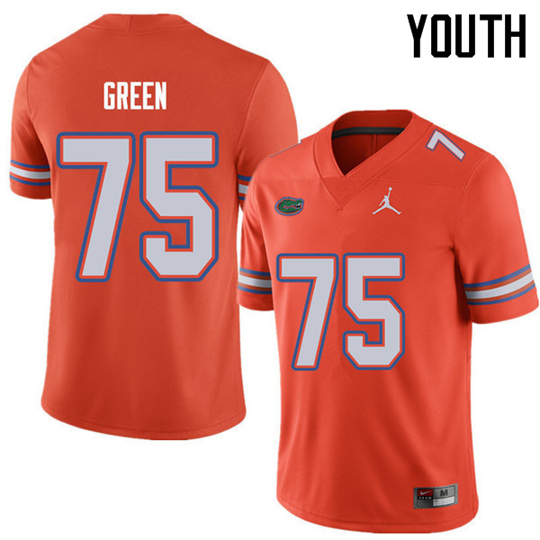 Jordan Brand Youth #75 Chaz Green Florida Gators College Football Jerseys Sale-Orange